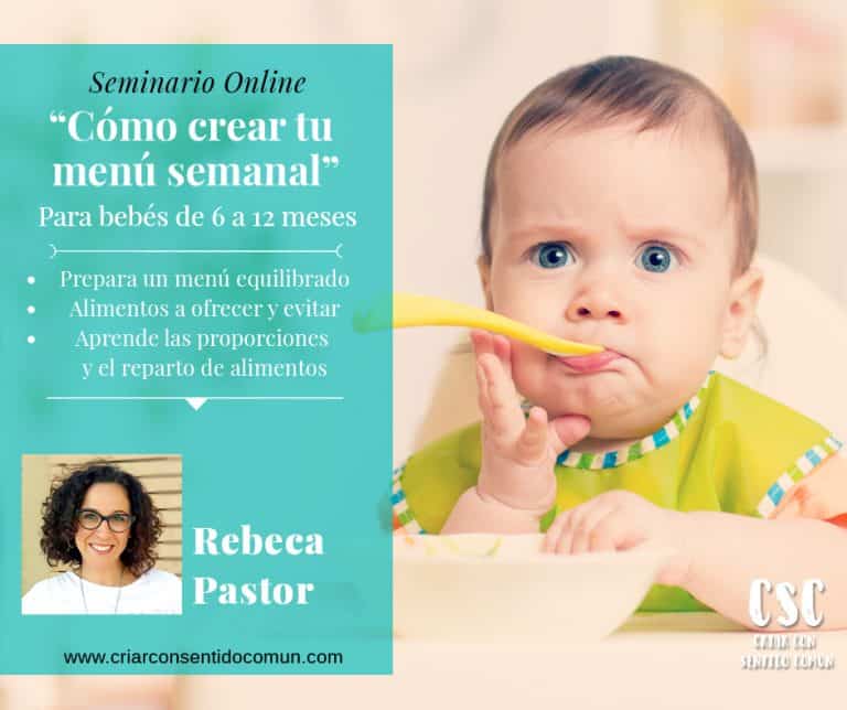 Menú semanal – Baby-led weaning – 18 meses