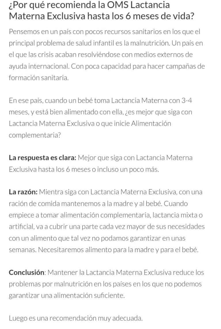 Lactancia Materna Exclusiva