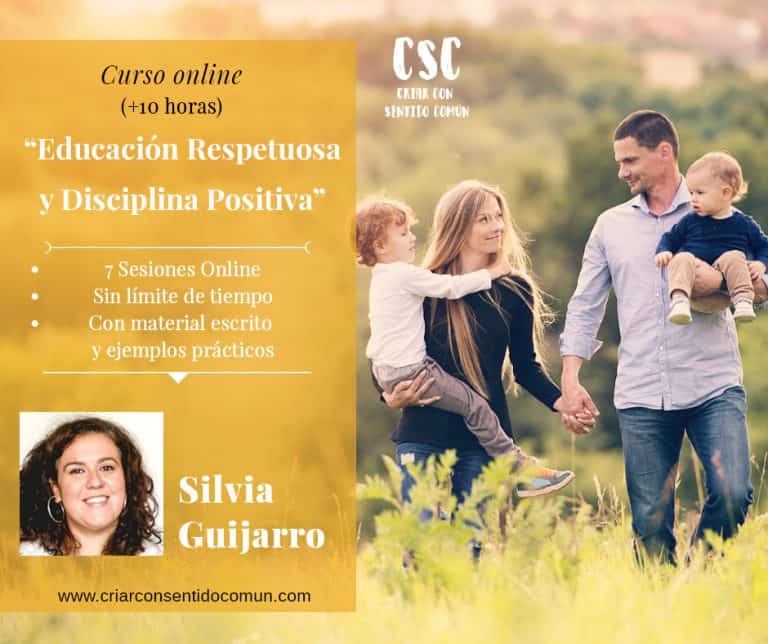 Cartel del curso online de Educación Respetuosa