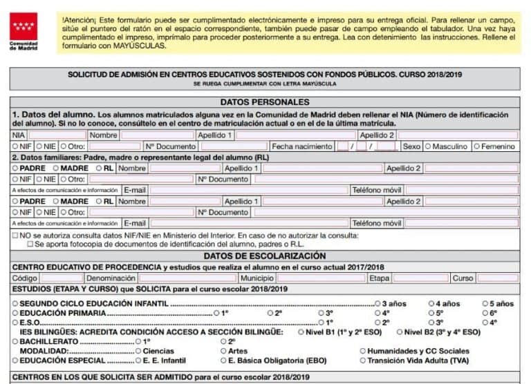 colegio público o privado