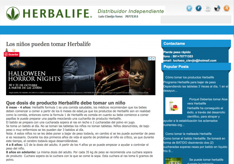 ¿Es bueno Herbalife para niños?