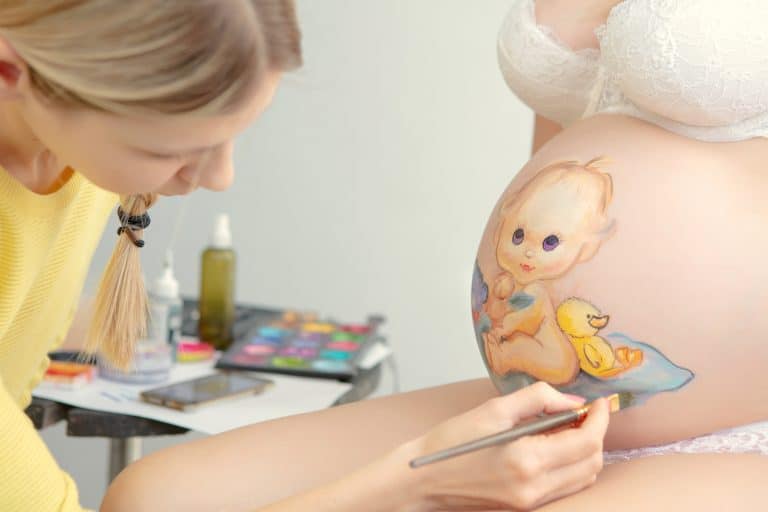  Es seguro pintarse la tripa durante el embarazo? - Belly painting | CSC
