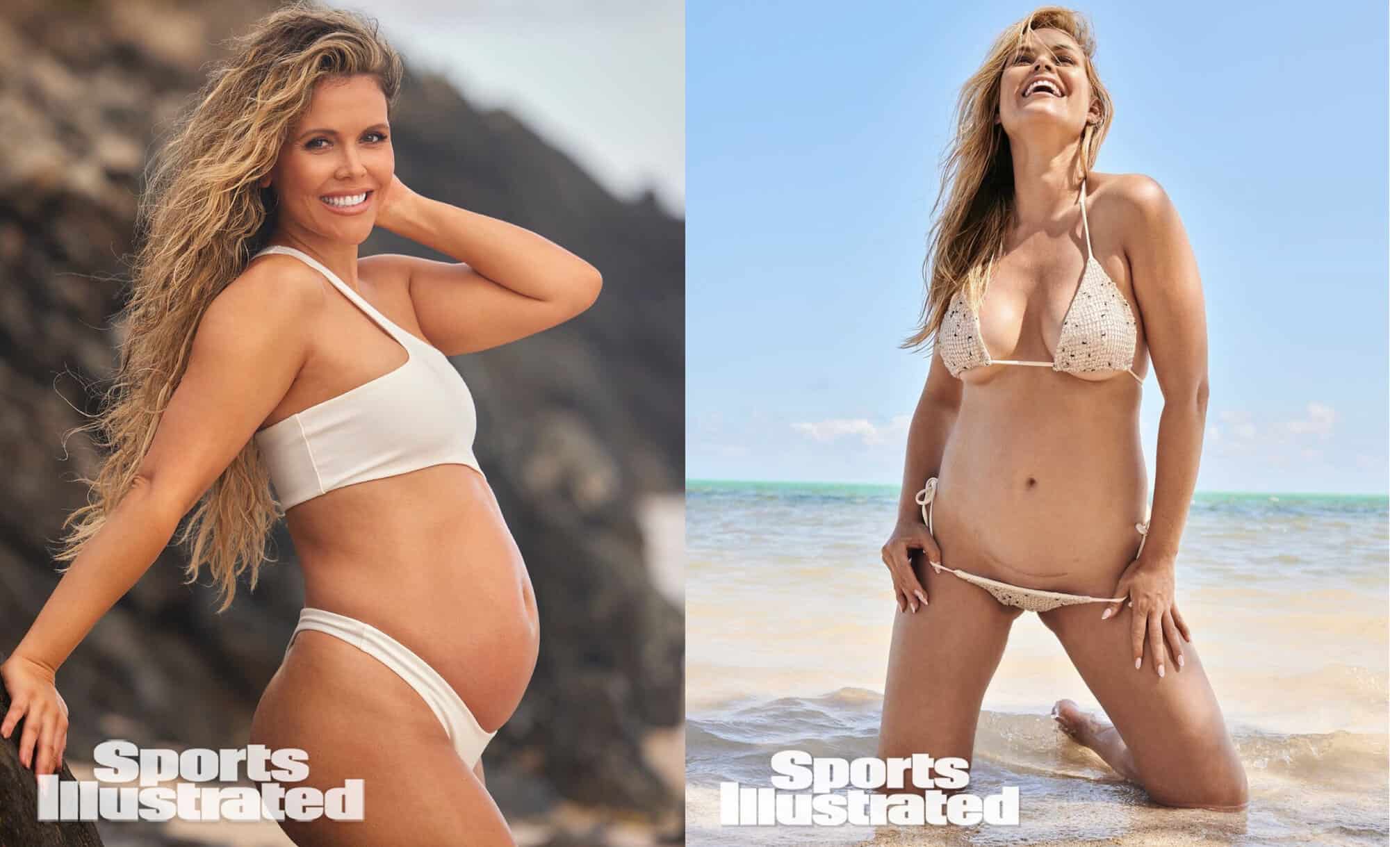 Una embarazada, portada de la revista Sports Illustrated