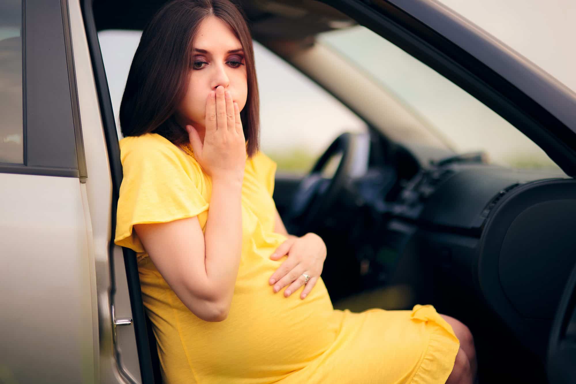 ¿Por qué me mareo en el coche desde que estoy embarazada?