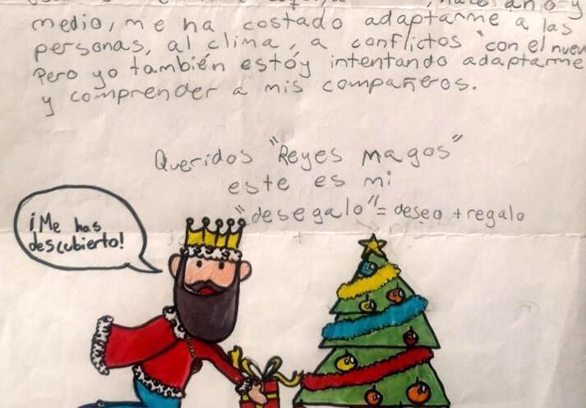 Carta a los Reyes de un niño que sufre bullying