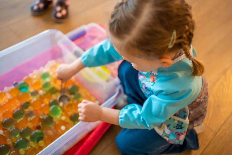 Riesgos de perlas de agua para niños